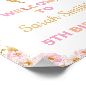 Floral Glitter Fairy Welcome Signs Poster (Hoek)