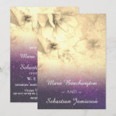 *~* Floral Glitter Ombre Waterverf bruiloft Kaart (Voorkant / Achterkant)