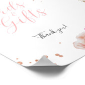 Floral Glitter Vrijgezellenfeest Kaarten en cadeau Poster (Hoek)