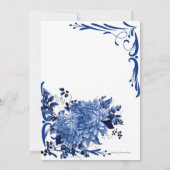 Floral Glow Wedding Set Invitation Card Kaart (Achterkant)