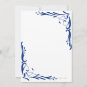 Floral Glow Wedding Set Invitation Card Kaart (Achterkant)