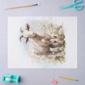 Floral Goat Waterverf Tissuepapier (Craft)