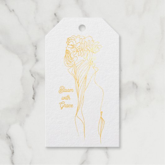 Floral Goddess Cadeaulabels (Voorkant)