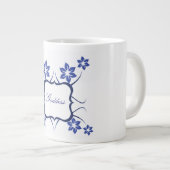 Floral Goddess Jumbo Mok Blue (Voorkant rechts)