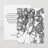 Floral Goddess Notitiekaartje (Voorkant / Achterkant)