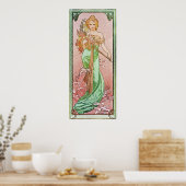 Floral Goddess Poster (Keuken)