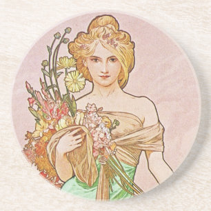 Floral Goddess Zandsteen Onderzetter