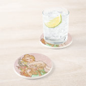 Floral Goddess Zandsteen Onderzetter (Zijkant)