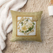 Floral Gold 50th Wedding Jubileum Kussen (Deken)