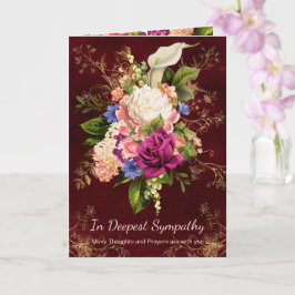  Floral Gold Accepten Christelijk sympathie Kaart