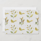 floral gold baby in bloom - doucheuitnodiging (Achterkant)