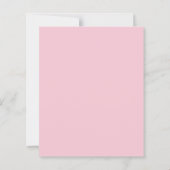 Floral & Gold/BUDGET - Girl Baptism Invitation. (Achterkant)