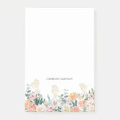 Floral Gold Butterfly Monogram op maat Post-it® Notes (Voorkant)