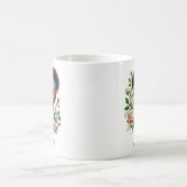 Floral Gold Cross Christelijk etnisch biddend meis Koffiemok (Center)