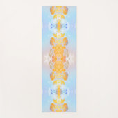 Floral Gold en Blue Third Eye totem Yogamat (Voorkant)