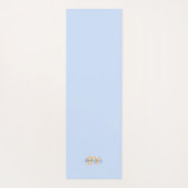 Floral Gold en Blue Third Eye totem Yogamat (Achterkant)