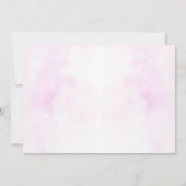 Floral Gold en Pink Princess Gown Save The Date (Achterkant)