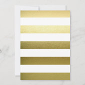 Floral Gold Faux Folie | Baby Shower Kaart (Achterkant)