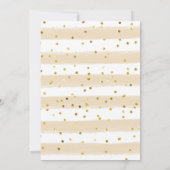 Floral Gold Galentine's Day Brunch-uitnodiging Kaart (Achterkant)