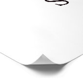 Floral Gold Letter Waterverf Baby shower Poster (Hoek)