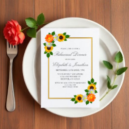 Floral Gold Lijst repetitie Kaart