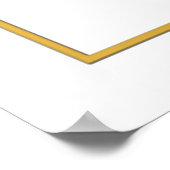 Floral Gold Lijst Wedding Poster (Hoek)