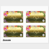 Floral Gold Product Packaging Labels Monogram Logo (Vel)