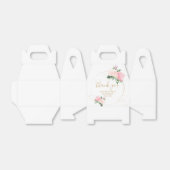 Floral Gold Romantisch Dank je bruiloft Bedankdoosjes (Uitgevouwen)