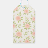 Floral Gold Script Sweet Sixteen | Elegant 16th Cadeaulabel (Achterkant)