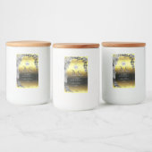 Floral Gold Silver Product Labels Monogram Logo Voedselcontainer Etiket (Flessen)