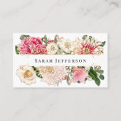 Floral Gold Swirl Professional, van witte kleur Visitekaartje (Voorkant)