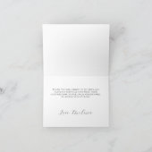 Floral Gold Waterverf High Heel 50e verjaardag Bedankkaart (Binnen)