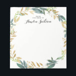 Floral Gold Wreated Speciaal Notitieblok<br><div class="desc">Meer  notebooks in de Little Bayleigh Store!</div>