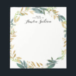 Floral Gold Wreated Speciaal Notitieblok<br><div class="desc">Meer  notebooks in de Little Bayleigh Store!</div>