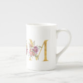 Floral Golden Fancy MOM Tea Mok (Rechts)