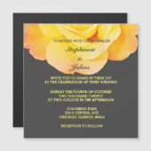 Floral Golden Yellow Geel Grijs Grijze Stomme brui (Voorkant / Achterkant)