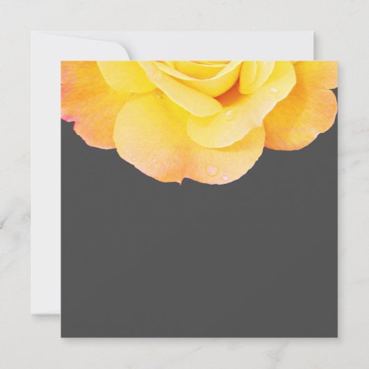 Floral Golden Yellow Oranje grijs 2022 bruiloft (Achterkant)