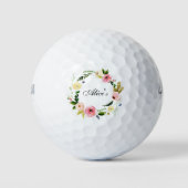 Floral Golf Balls Golfballen (Voorkant)