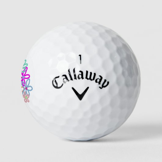 Floral Golf Balls Golfballen (Logo)