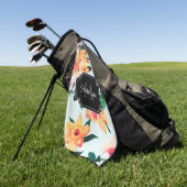 Floral Golfhanddoek (Groen)