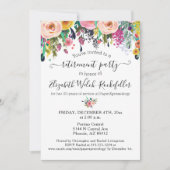 Floral Good Luck Send Off Retirement Party Kaart (Voorkant)