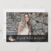 Floral Good Luck Send Off Retirement Party Kaart (Achterkant)