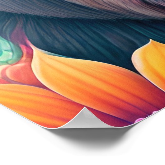 Floral Gorilla Animal Posters (Hoek)