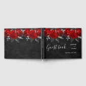 Floral Gothic bruiloft gastenboek (Volledig)