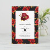 Floral Gothic Couples Shower Kaart (Staand voorkant)