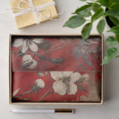 Floral Gothic Raven Decoupage Tissuepapier (Geschenk)