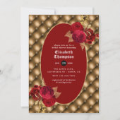 Floral Gothic Vrijgezellenfeest Kaart (Voorkant)