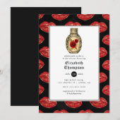 Floral Gothic Vrijgezellenfeest Kaart (Voorkant / Achterkant)