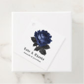 Floral Gothic Wedding Bedankjes Labels (In situ)