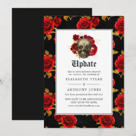 Floral Gothic Wedding Update Kaart